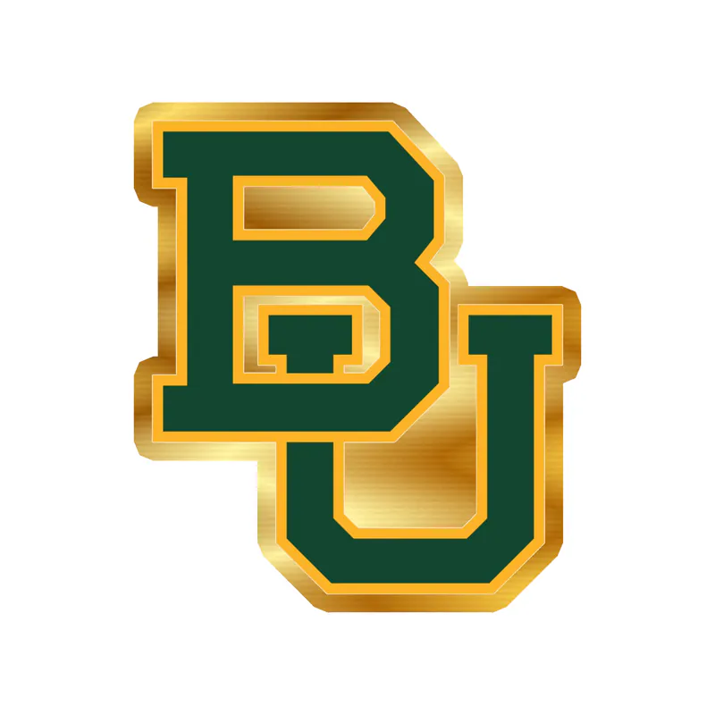 Baylor Bears - Image 2 - Gold Chrome Vinyl Decal - Custom Size