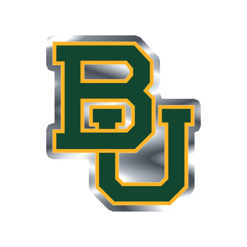 Baylor Bears - Image 2 - Silver Chrome Vinyl Decal - Custom Size