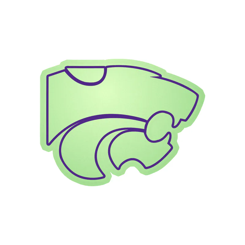 Kansas State Wildcats - Image 1 - Glow in the Dark Vinyl Decal - Custom Size