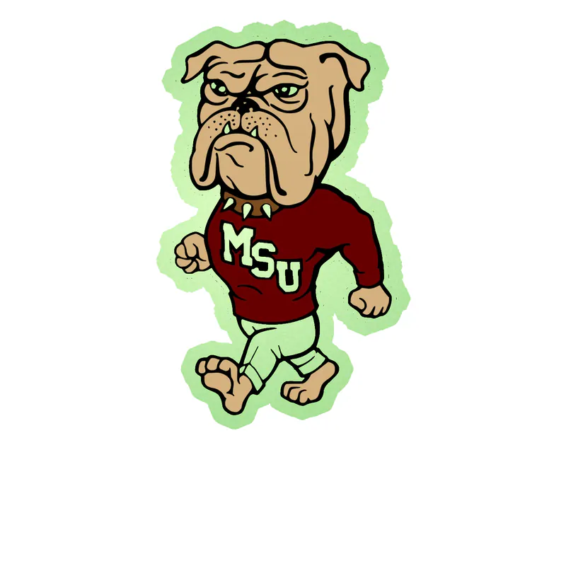 Mississippi State Bulldogs - Image 6 - Glow in the Dark Vinyl Decal - Custom Size