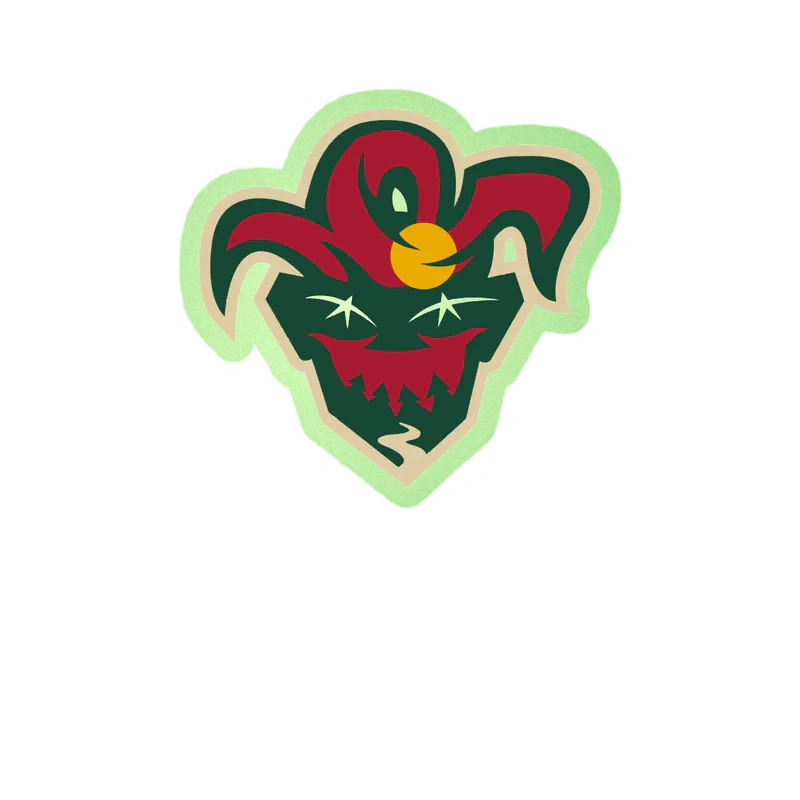 Minnesota Wild Glow in the Dark Vinyl Sticker - Custom Size