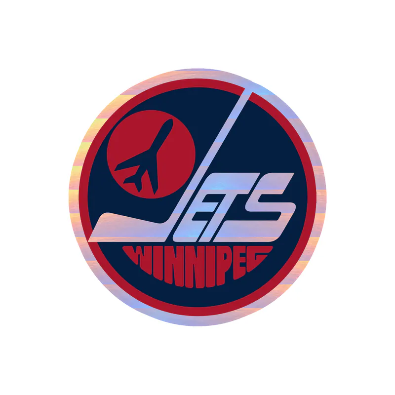Winnipeg Jets - Image 2 - Holographic Vinyl Sticker - Custom Size