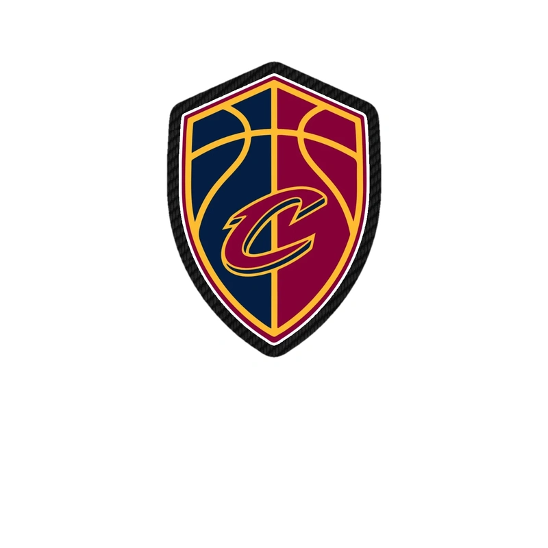 Cleveland Cavaliers - Shield With C In Middle - Carbon Fiber Vinyl Sticker - Custom Size