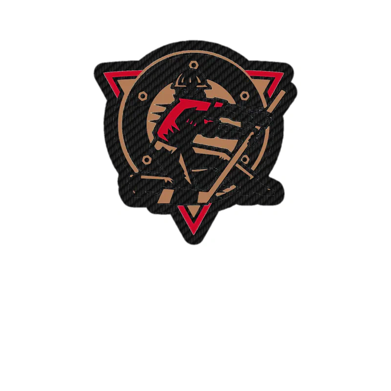 Edmonton Oilers - Guy With Hockey Stick - Carbon Fiber Vinyl Sticker - Custom Size