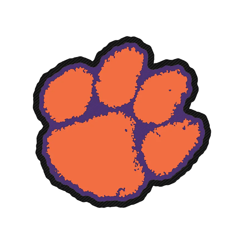 Clemson Tigers - Image 3 - Carbon Fiber Vinyl Decal - Custom Size