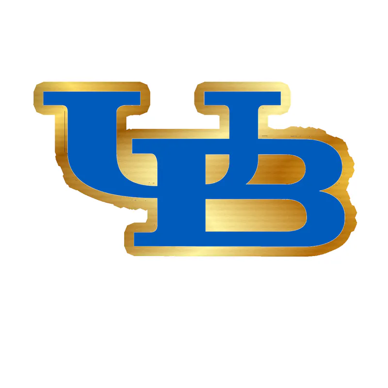 Buffalo Bulls Gold Chrome Vinyl Decal - Custom Size