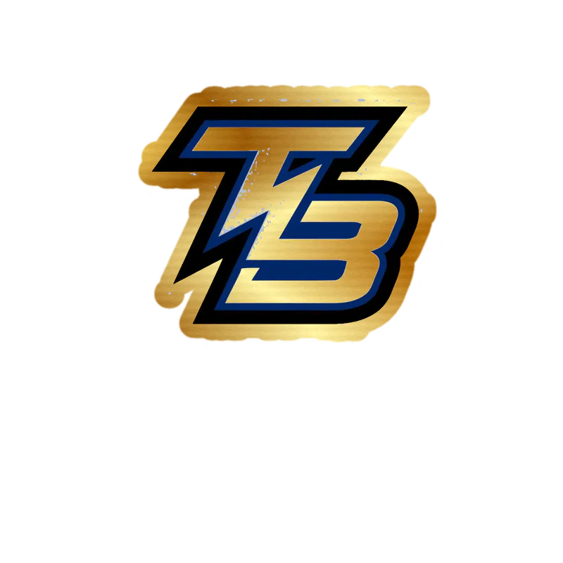 Tampa Bay Lightning - TB - Gold Chrome Vinyl Sticker - Custom Size