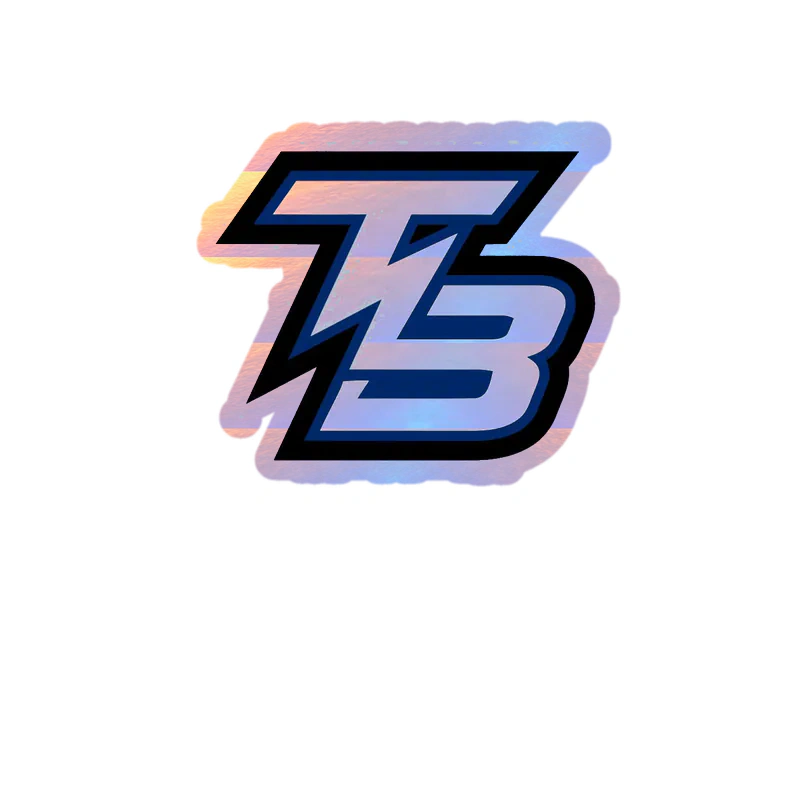 Tampa Bay Lightning - TB - Holographic Vinyl Sticker - Custom Size