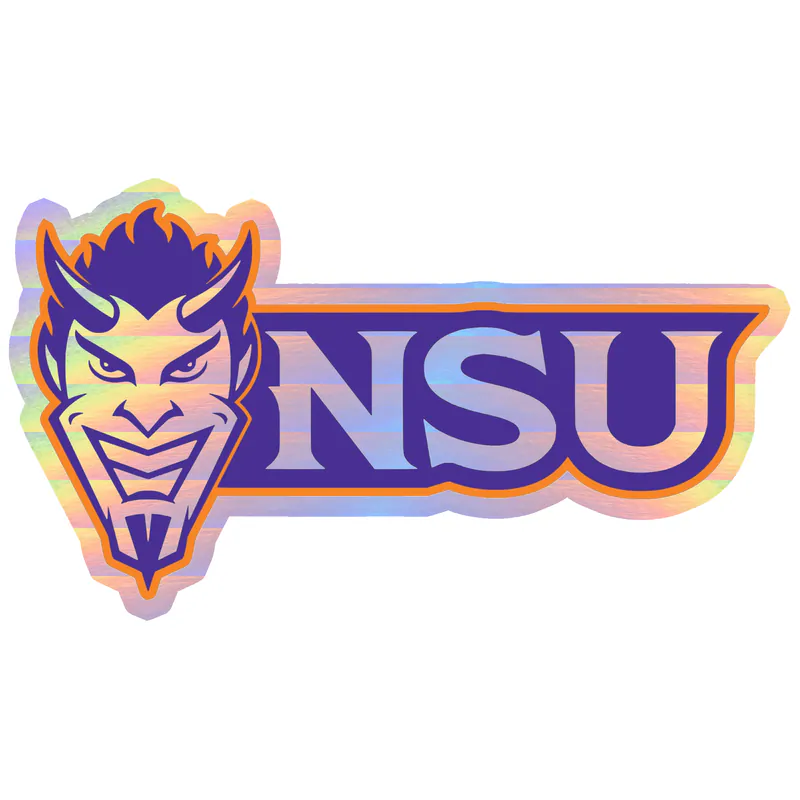 Northwestern State - Image 4 - Holographic Vinyl Decal - Custom Size