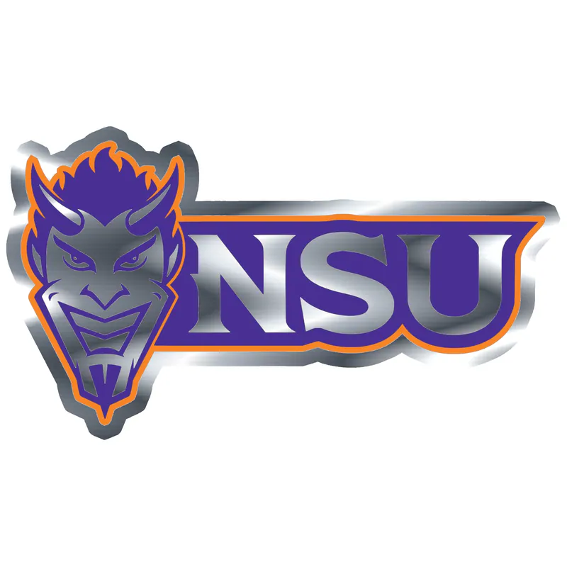 Northwestern State - Image 4 - Silver Chrome Vinyl Decal - Custom Size