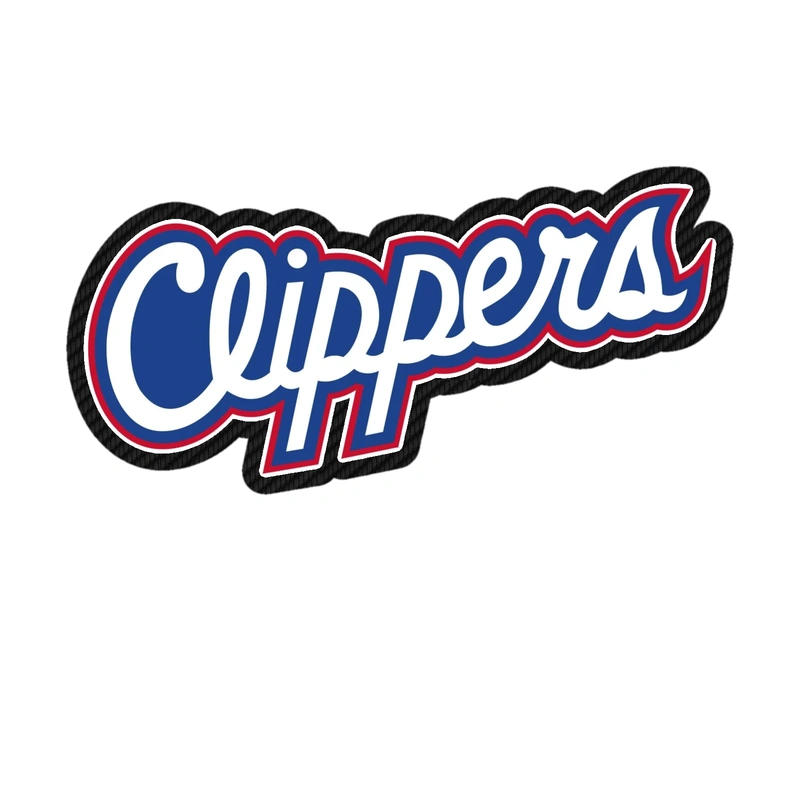 Los Angeles Clippers - Image 8 - Carbon Fiber Vinyl Sticker - Custom Size