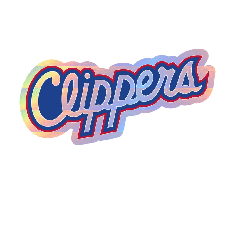 Los Angeles Clippers - Image 8 - Holographic Vinyl Sticker - Custom Size