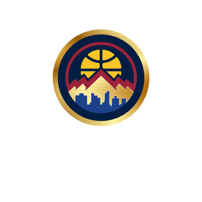 Denver Nuggets - Image 7 - Gold Chrome Vinyl Sticker - Custom Size