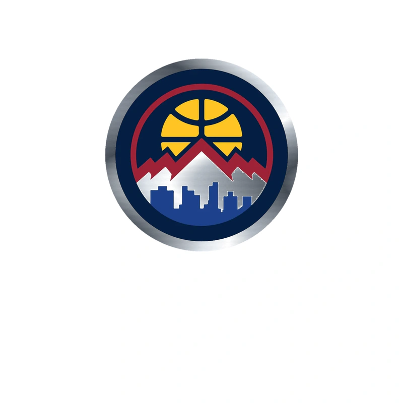 Denver Nuggets - Image 7 - Silver Chrome Vinyl Sticker - Custom Size