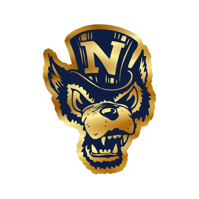 University of Nevada Reno - Image 2 - Gold Chrome Vinyl Sticker - Custom Size