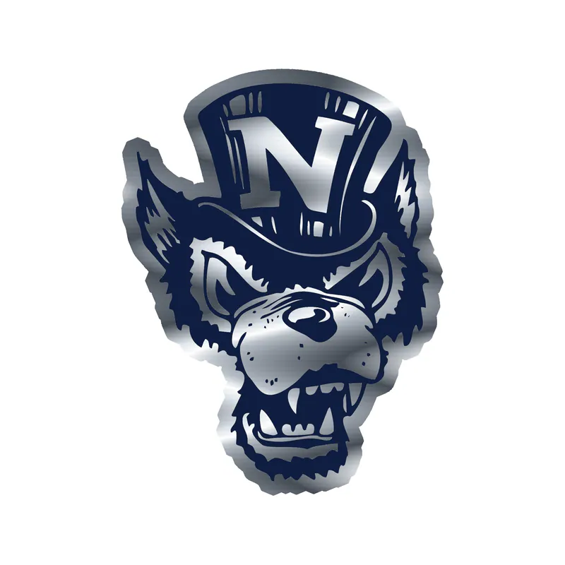 University of Nevada Reno - Image 2 - Silver Chrome Vinyl Sticker - Custom Size