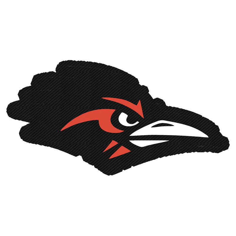 UTSA Roadrunners - Head - Carbon Fiber Vinyl Decal - Custom Size