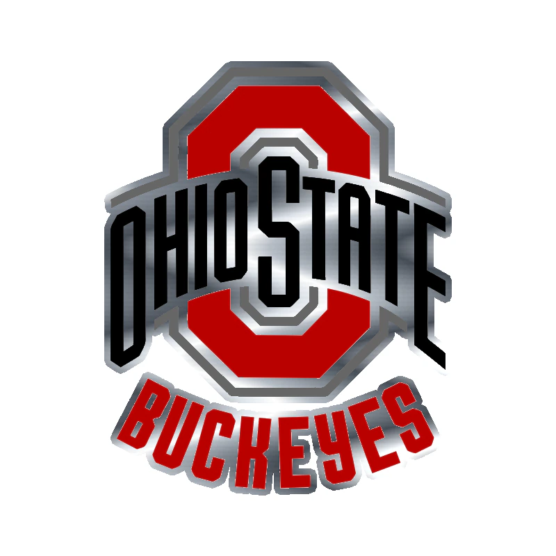 Ohio State Buckeyes - Image 1 - Silver Chrome Vinyl Decal
