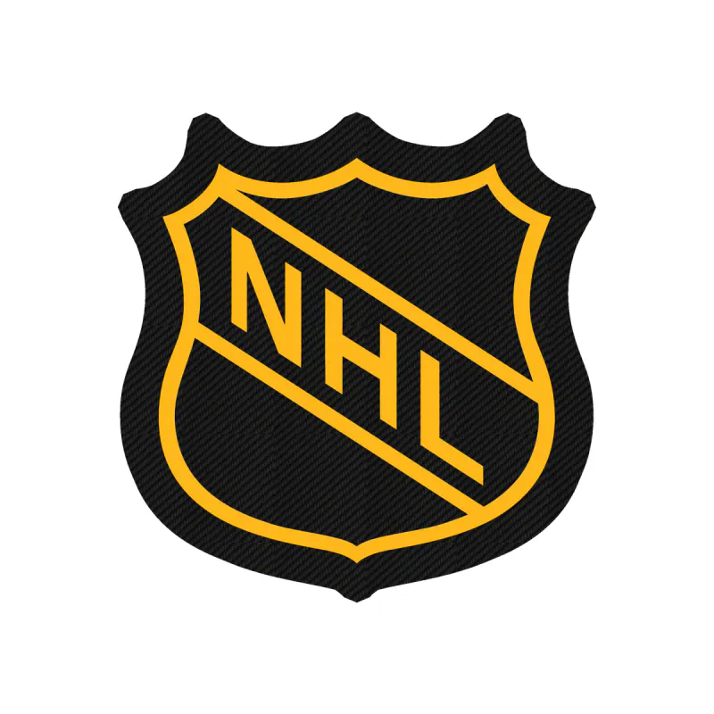 Boston Bruins - NHL Shield - Carbon Fiber Vinyl Sticker - Custom Size
