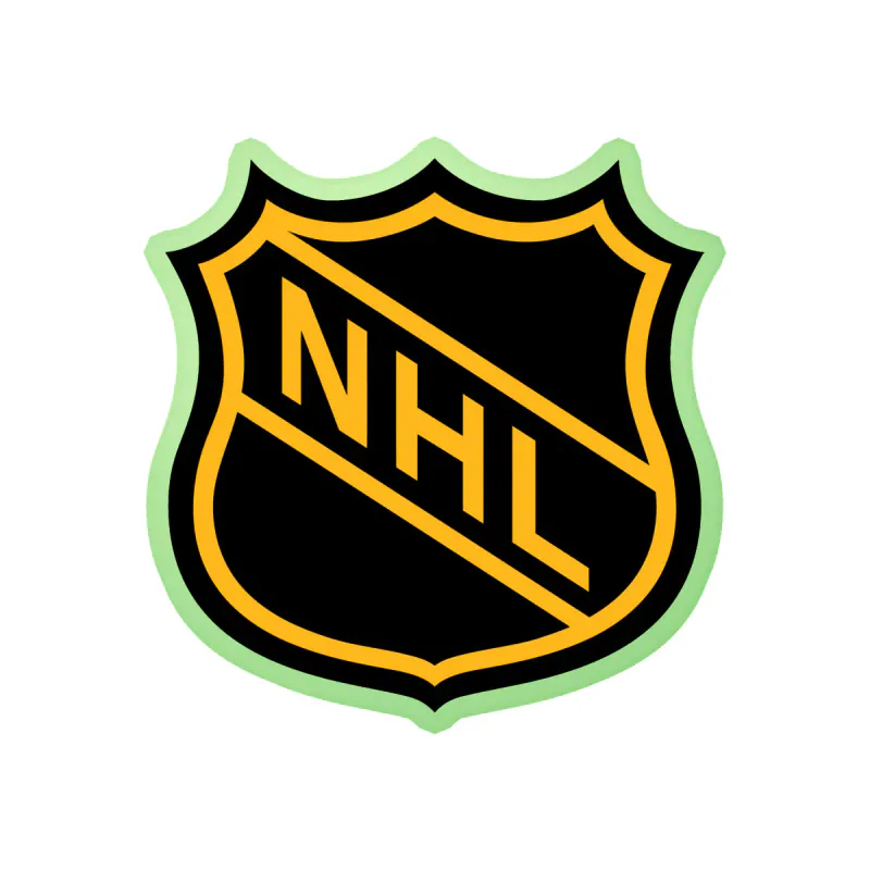 Boston Bruins - NHL Shield - Glow in the Dark Vinyl Sticker - Custom Size