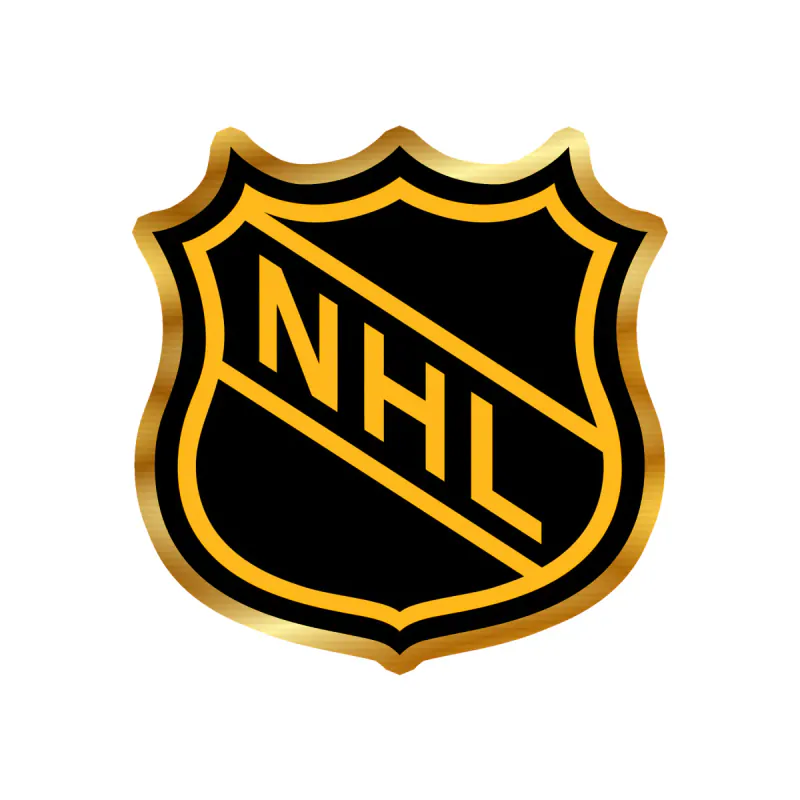 Boston Bruins - NHL Shield - Gold Chrome Vinyl Sticker - Custom Size