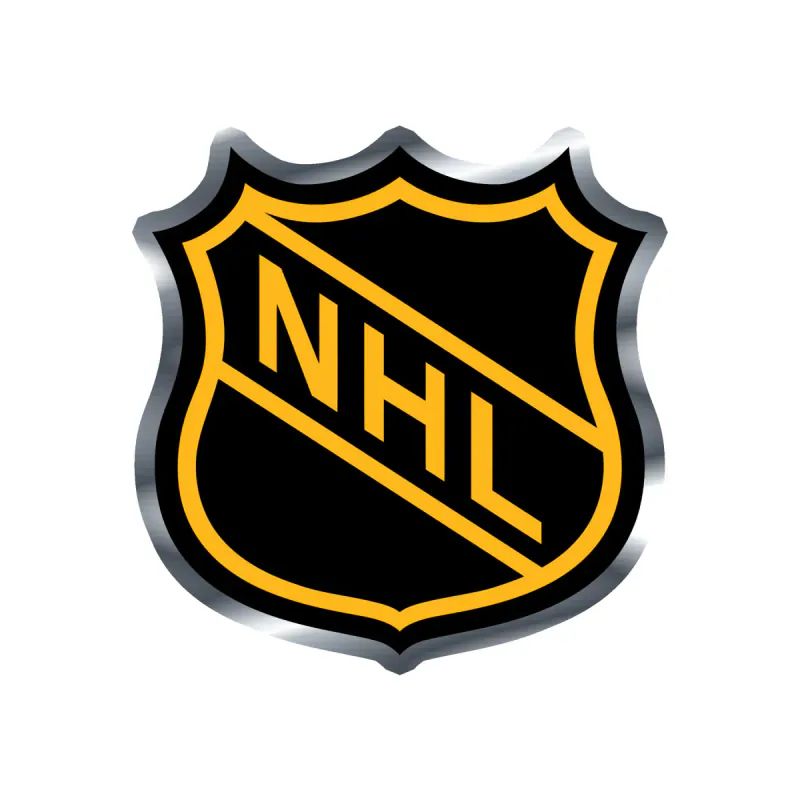 Boston Bruins - NHL Shield - Silver Chrome Vinyl Sticker - Custom Size