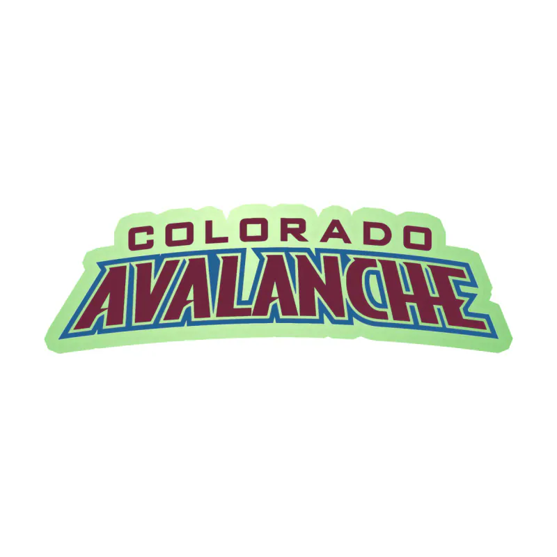Colorado Avalanche - Name - Glow in the Dark Vinyl Sticker - Custom Size
