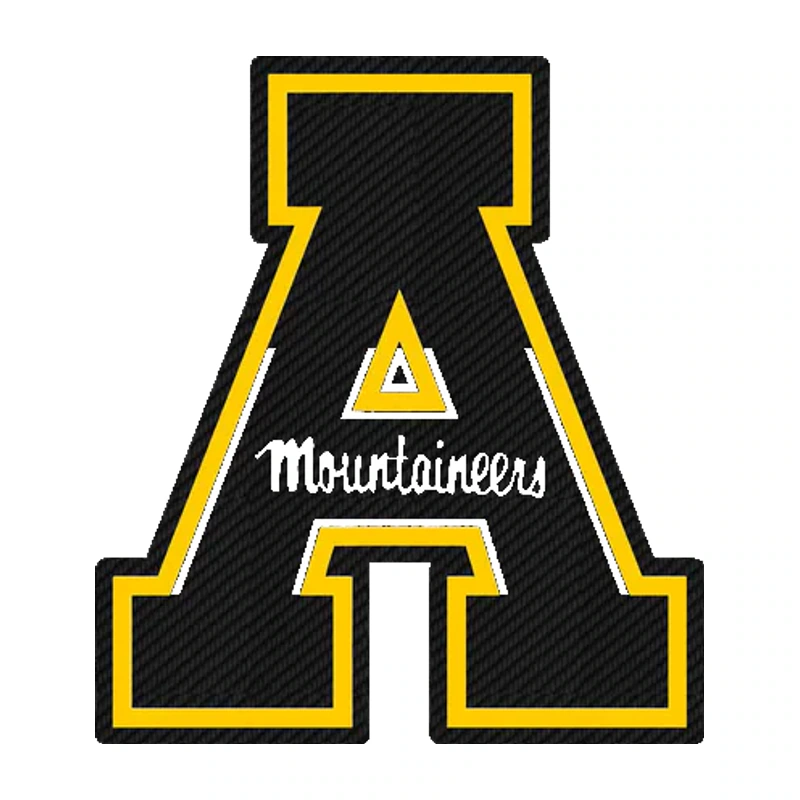 Appalachian State Mountaineers - Image 1 - Carbon Fiber Vinyl Decal - Custom Size