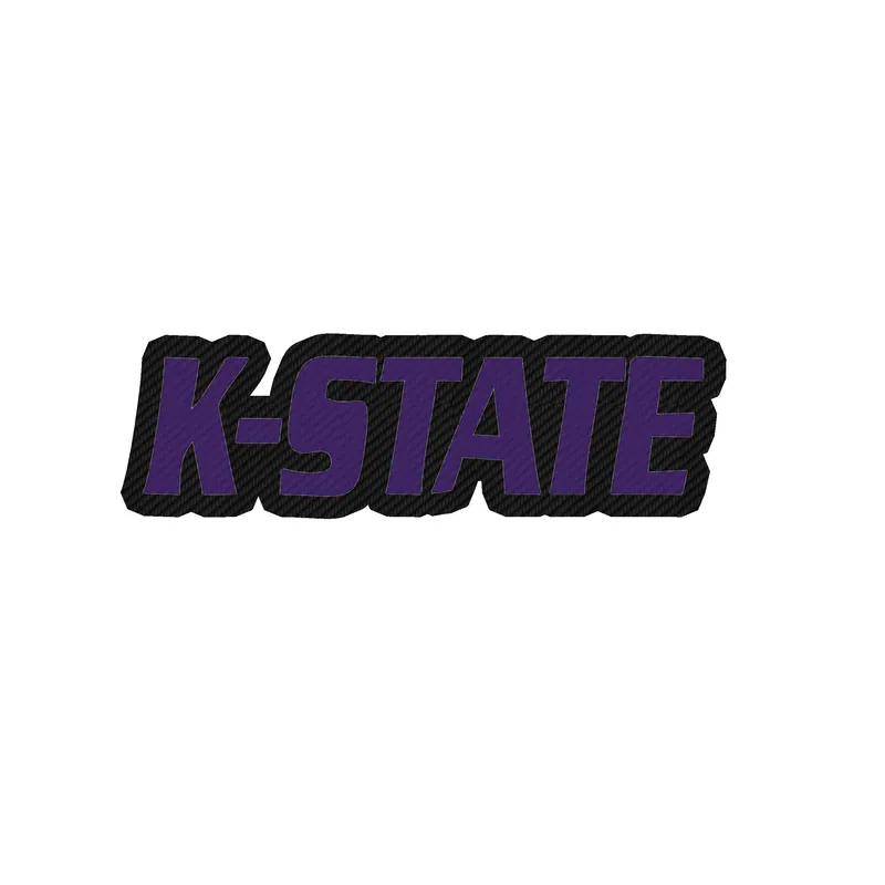 Kansas State Wildcats - Image 2 - Carbon Fiber Vinyl Decal - Custom Size