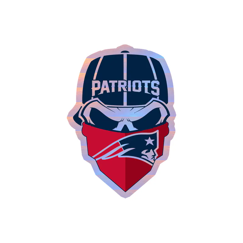 New England Patriots - Image 7 - Holographic Vinyl Sticker - Custom Size