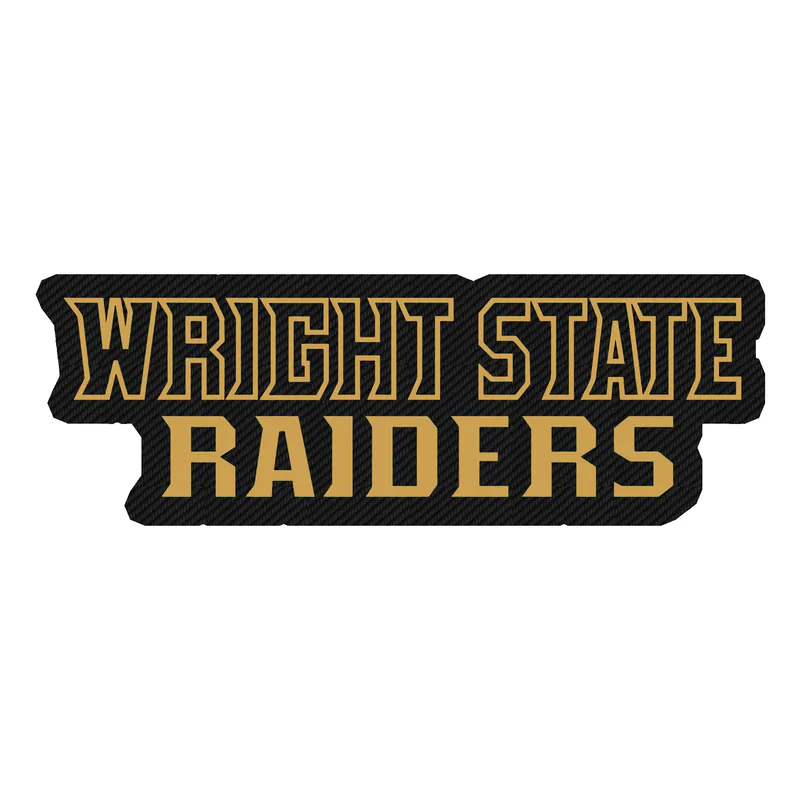 WSU Raiders - Name - Carbon Fiber Vinyl Decal - Custom Size