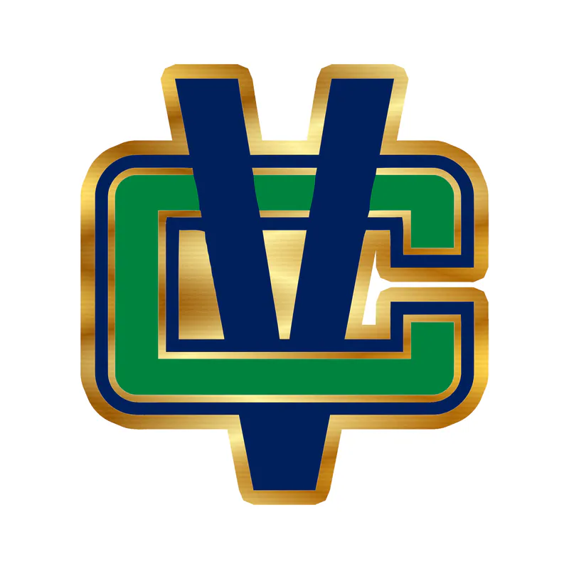 Vancouver Canucks - VC - Gold Chrome Vinyl Sticker - Custom Size