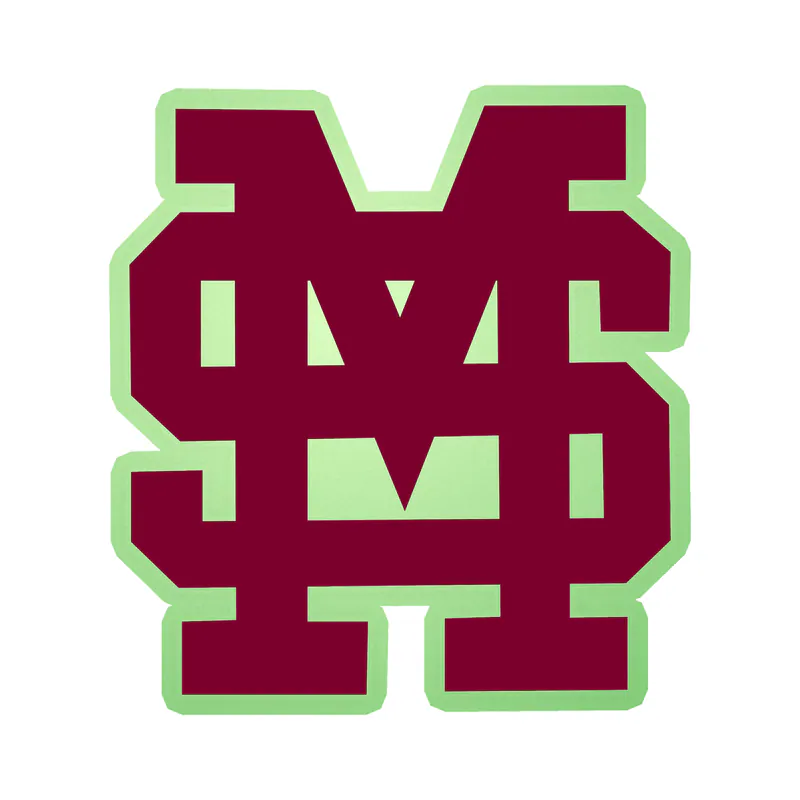 Mississippi State Bulldogs - Image 2 - Glow in the Dark Vinyl Decal - Custom Size