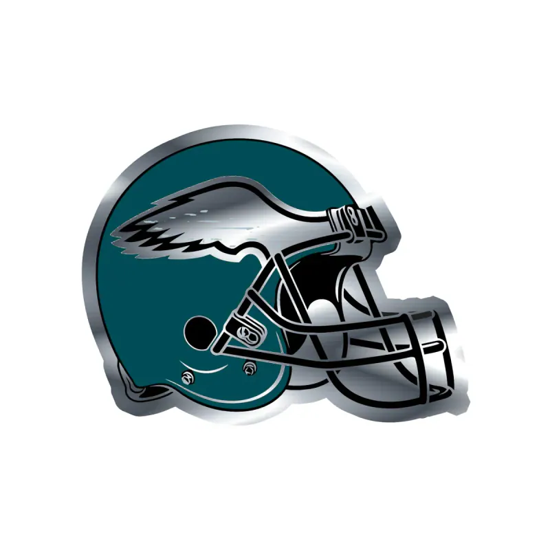 Philadelphia Eagles - Image 13 - Silver Chrome Vinyl Sticker - Custom Size