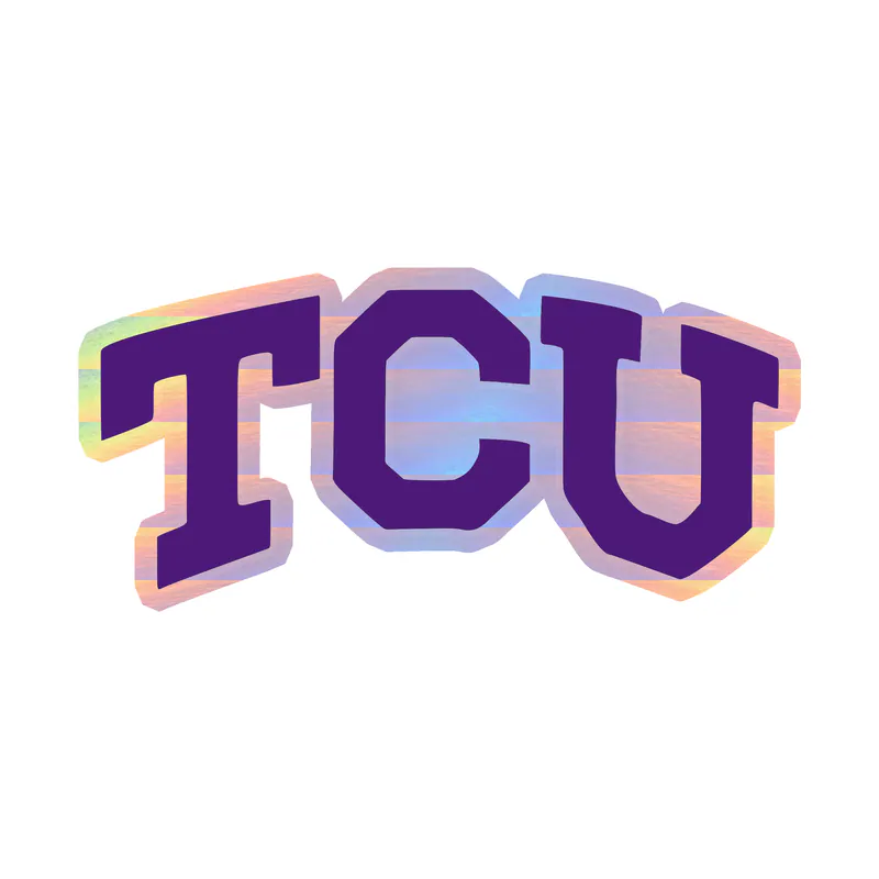 TCU Horned Frogs - Image 8 - Holographic Vinyl Decal - Custom Size