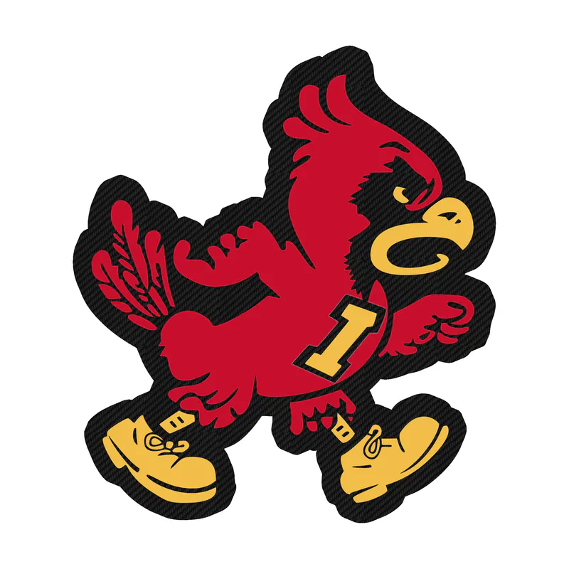 Iowa State Cyclones - Image 3 - Carbon Fiber Vinyl Decal - Custom Size