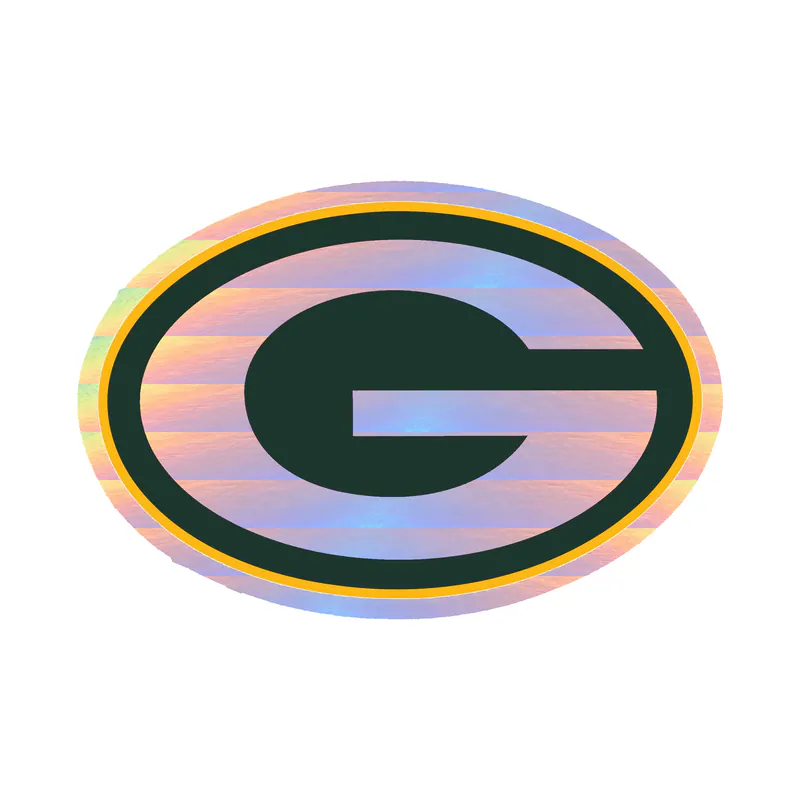Green Bay Packers - Image 4 - Holographic Vinyl Sticker - Custom Size