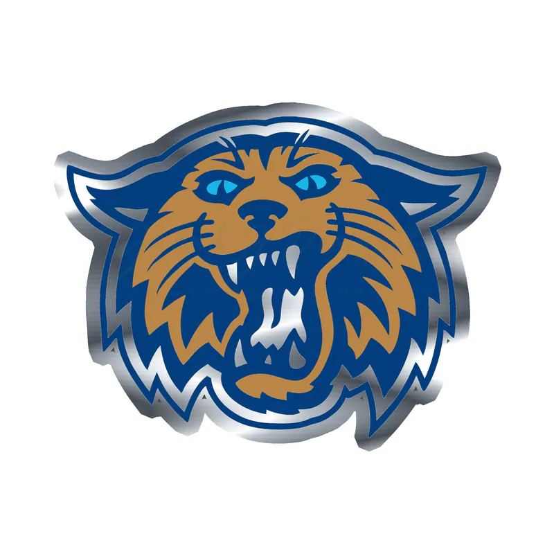 Villanova University - Wildcat - Silver Chrome Vinyl Decal