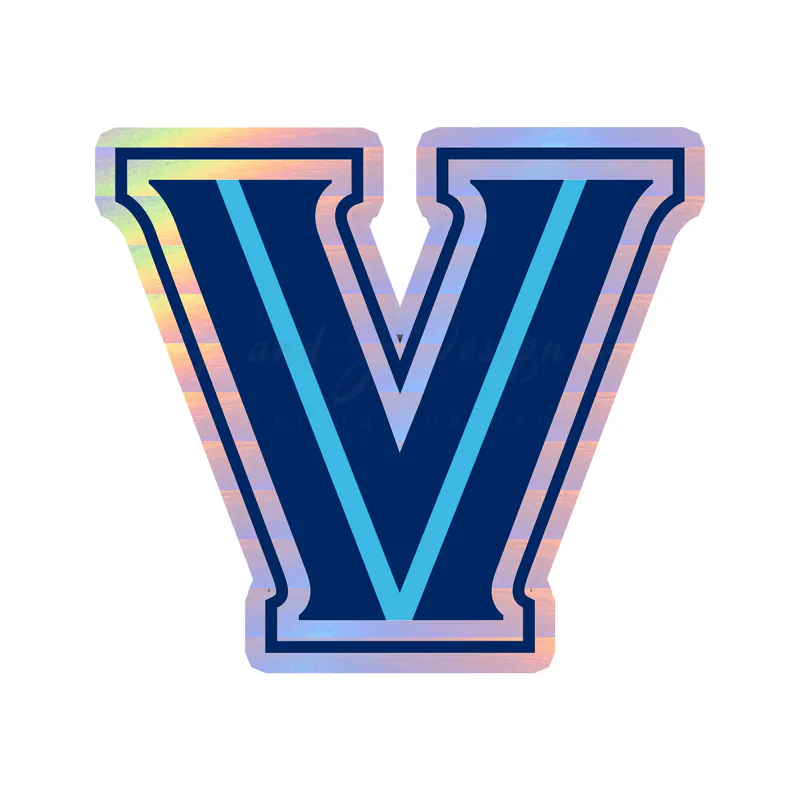 Villanova University - V - Holographic Vinyl Decal