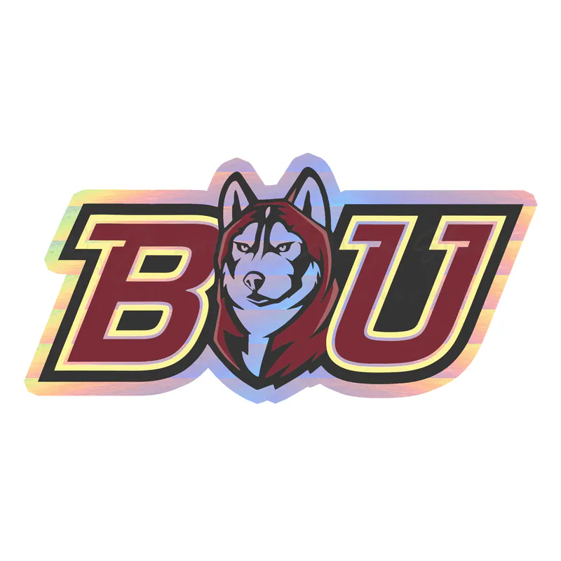 Bloomsburg University Husky - Holographic Vinyl Decal