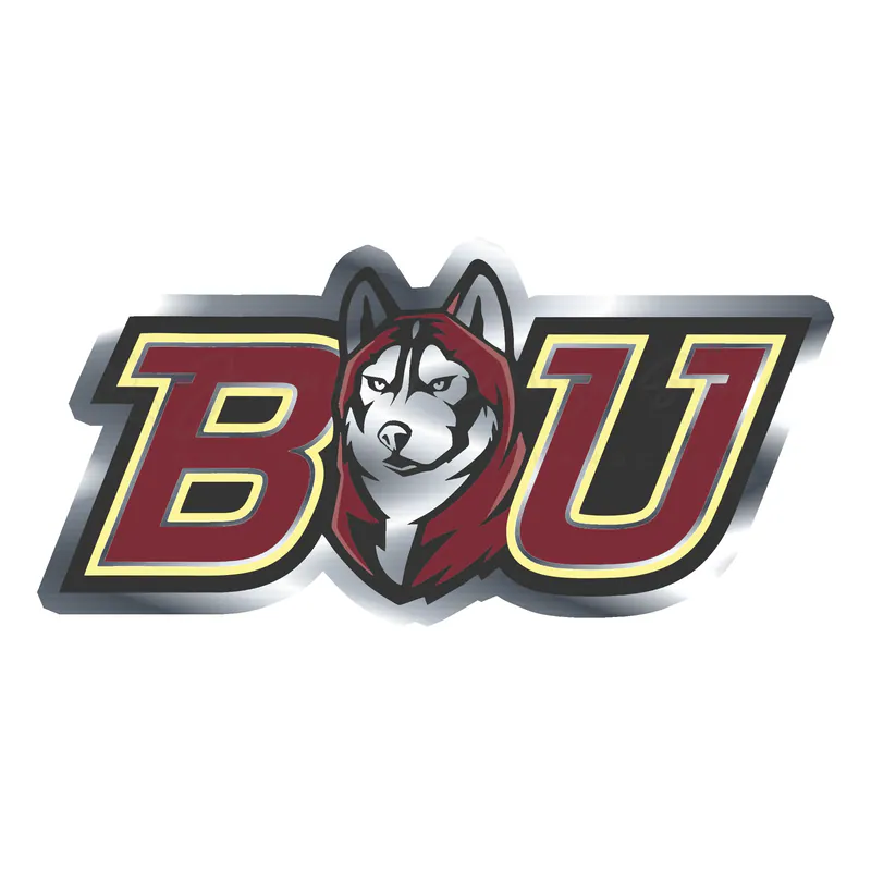Bloomsburg University Husky - Silver Chrome Vinyl Decal