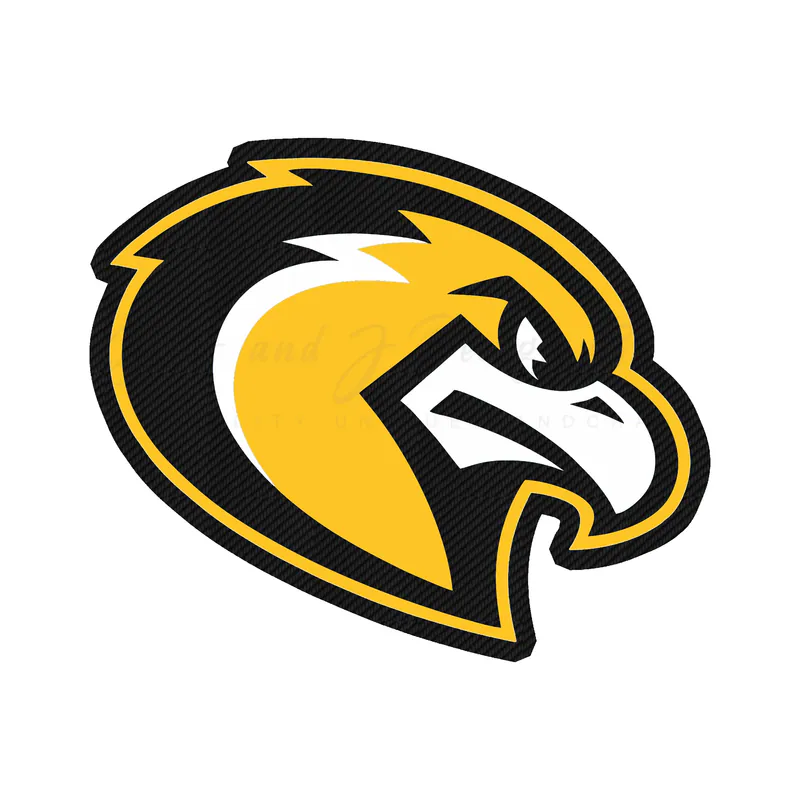 Marquette University - Golden Eagle Head- Carbon Fiber Vinyl Decal