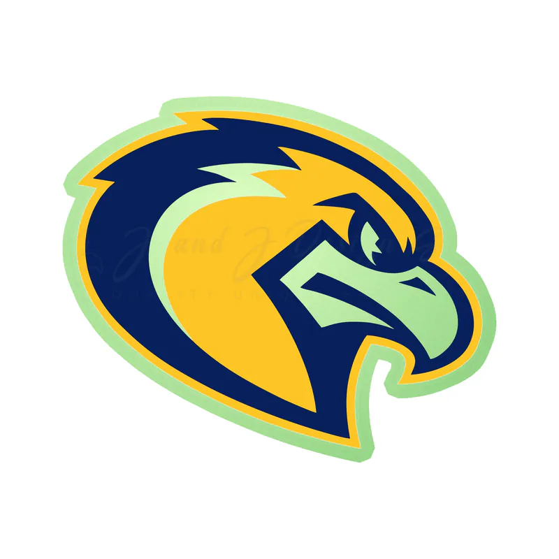Marquette University - Golden Eagle Head- Glow in the Dark Vinyl Decal