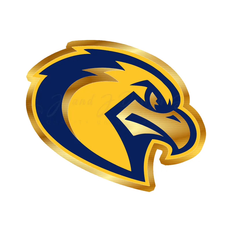 Marquette University - Golden Eagle Head- Gold Chrome Vinyl Decal