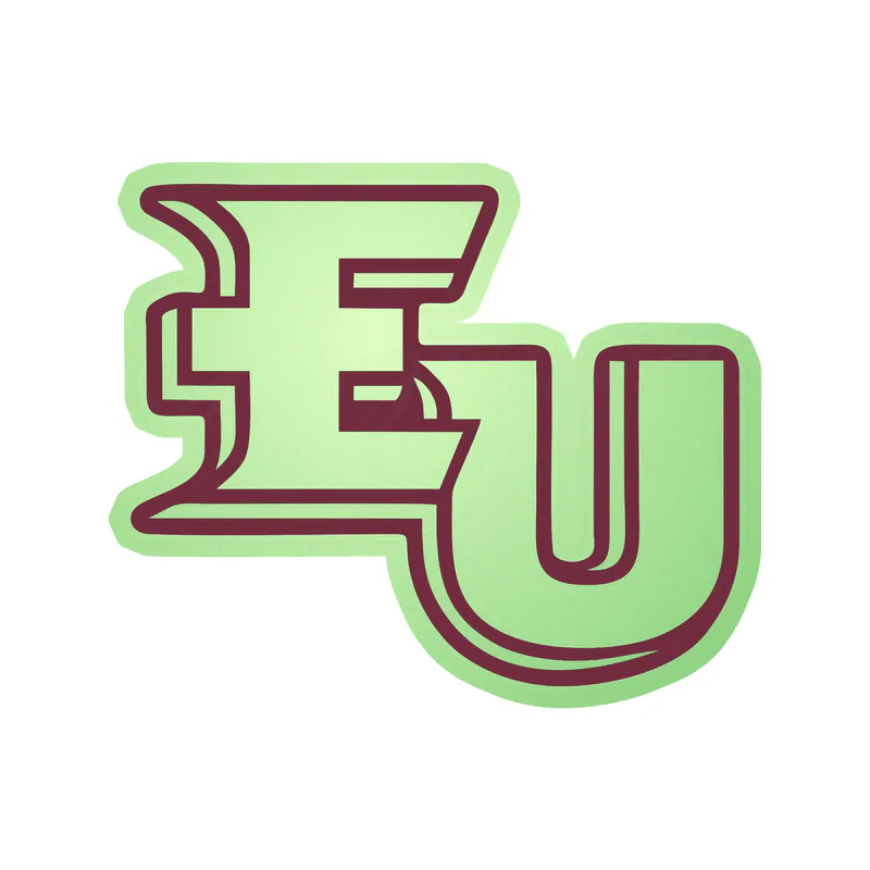 Eastern University Eagles - EU- Glow in the Dark Vinyl Decal
