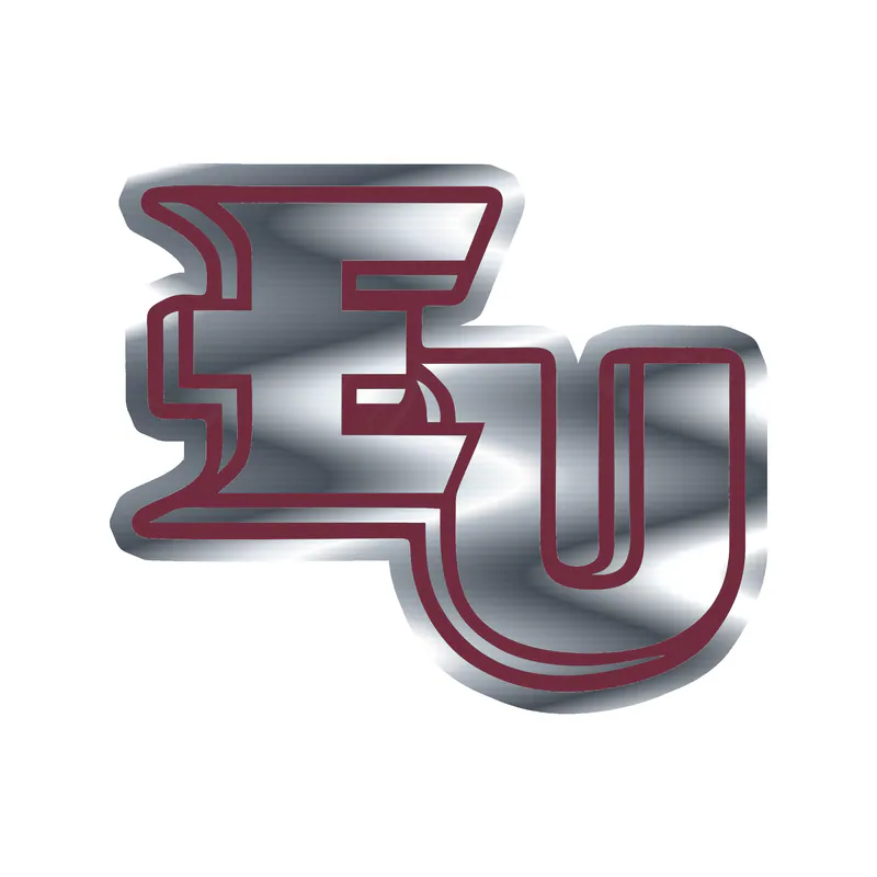 Eastern University Eagles - EU- Silver Chrome Vinyl Decal