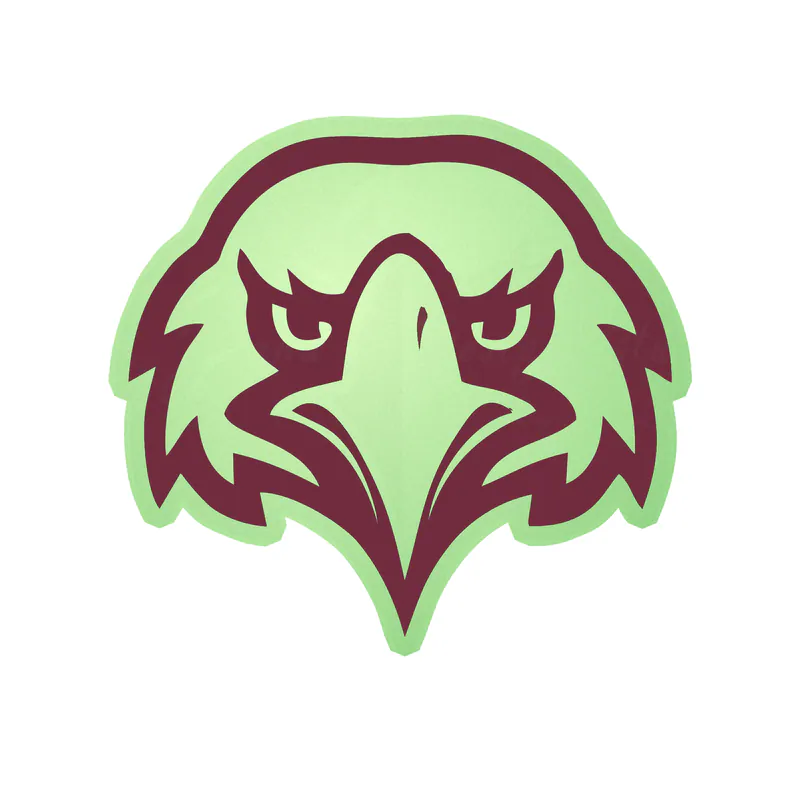 Eastern University - Eagle Head - Glow in the Dark Vinyl Decal
