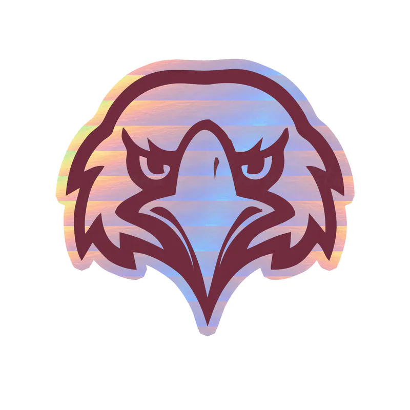 Eastern University - Eagle Head - Holographic Vinyl Decal