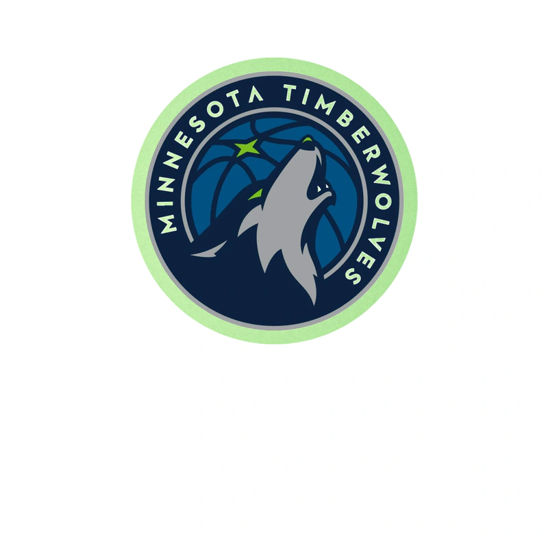 Minnesota Timberwolves - Image 2 - Glow in the Dark Vinyl Sticker - Custom Size