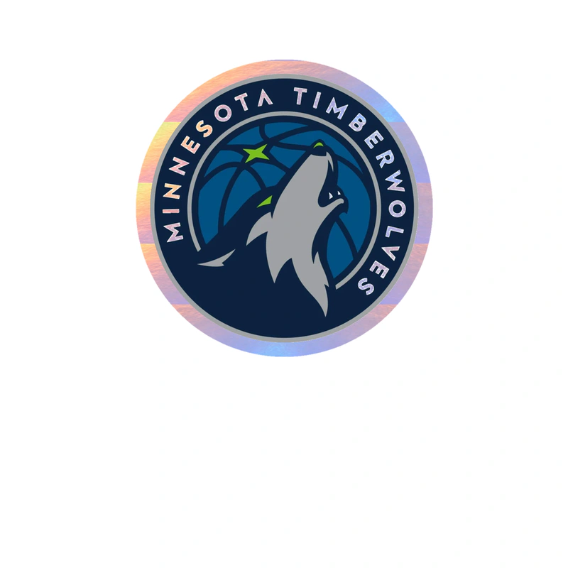 Minnesota Timberwolves - Image 2 - Holographic Vinyl Sticker - Custom Size